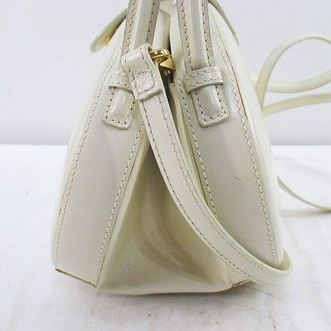 Loewe Vintage Anagram Hand Shoulder 2-Way Bag White Leather — view 4