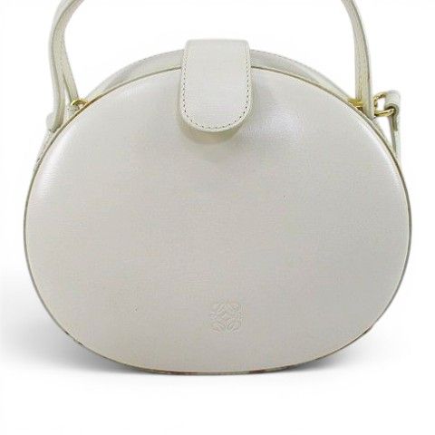 Loewe Vintage Anagram Hand Shoulder 2-Way Bag White Leather — view 2