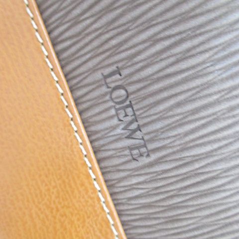 Loewe Velazquez Pouch Brown Leather Gold — view 6