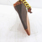 Loewe Velazquez Pouch Brown Leather Gold — view 3