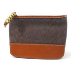 Loewe Velazquez Pouch Brown Leather Gold