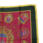 Hermes Carre 90 Scarf Paris Coat of Arms Silk 100% Multicolor Yellow — view 6