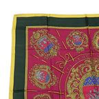 Hermes Carre 90 Scarf Paris Coat of Arms Silk 100% Multicolor Yellow — view 3