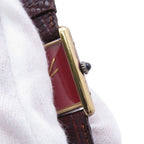 Cartier Must Tank SM Watch Red Dial Vintage — view 6