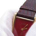 Cartier Must Tank SM Watch Red Dial Vintage — view 4