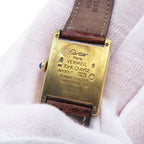 Cartier Must Tank Vermeil LM Watch Ivory Dial Quartz Vintage — view 7