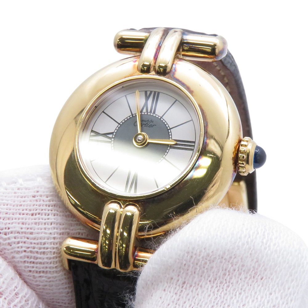 Cartier Must Colise Vermeil SM Watch Quartz White Dial — view 5