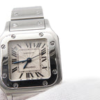 Cartier Santos Galbe SM Watch Silver Dial — view 4