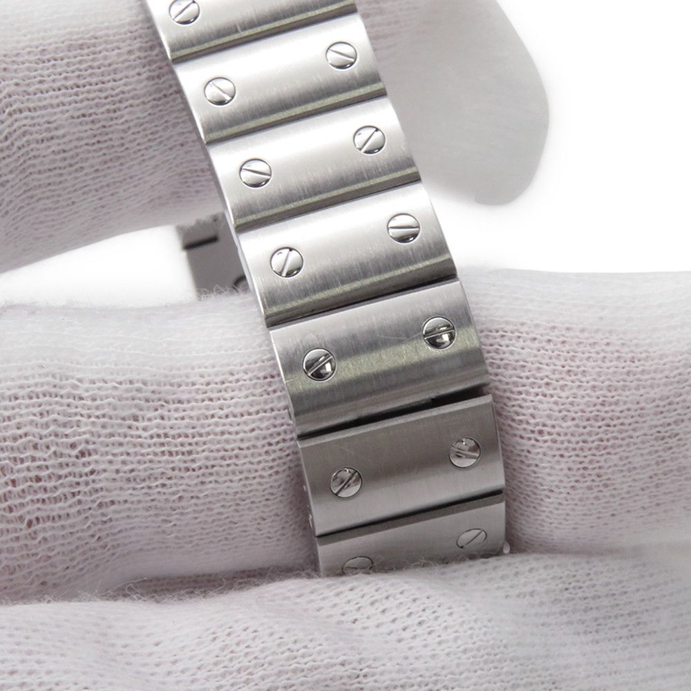 Cartier Santos Galbe SM Watch Silver Dial — view 8