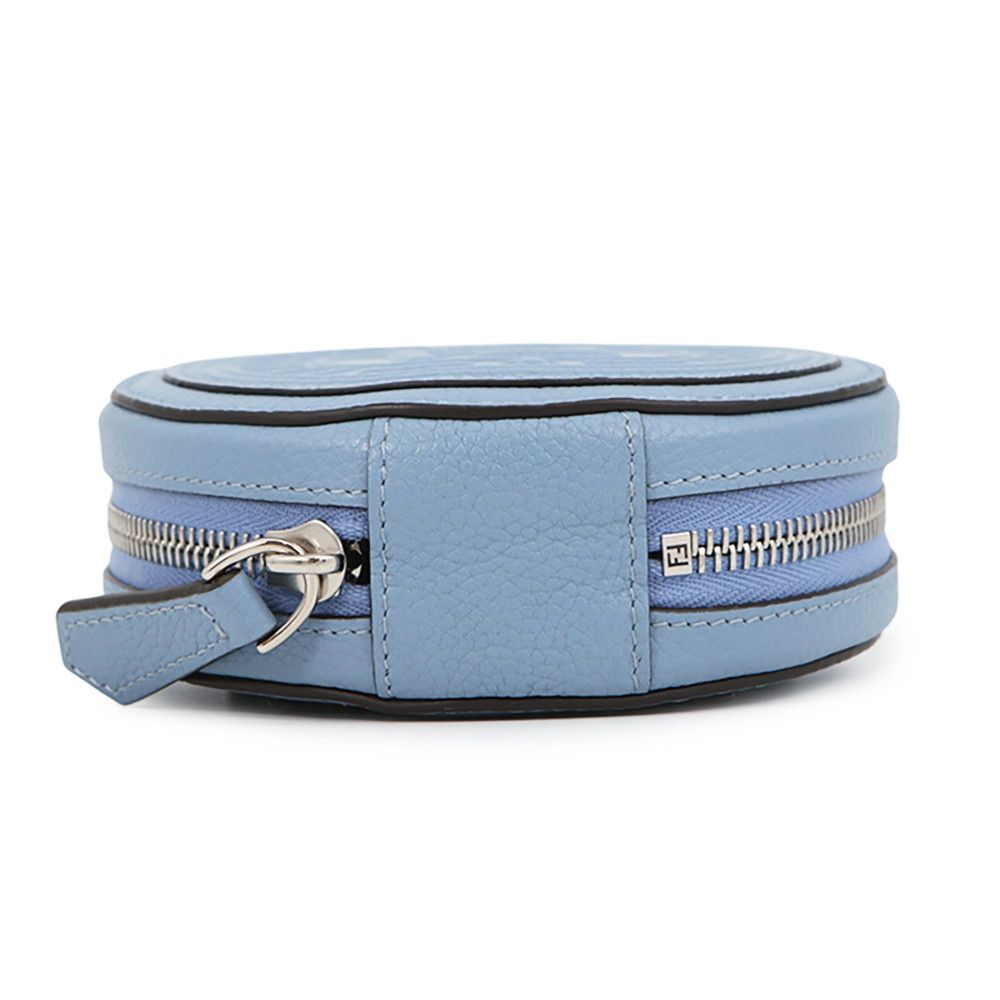 Fendi Shoulder Pouch FF Logo Round Leather — view 3