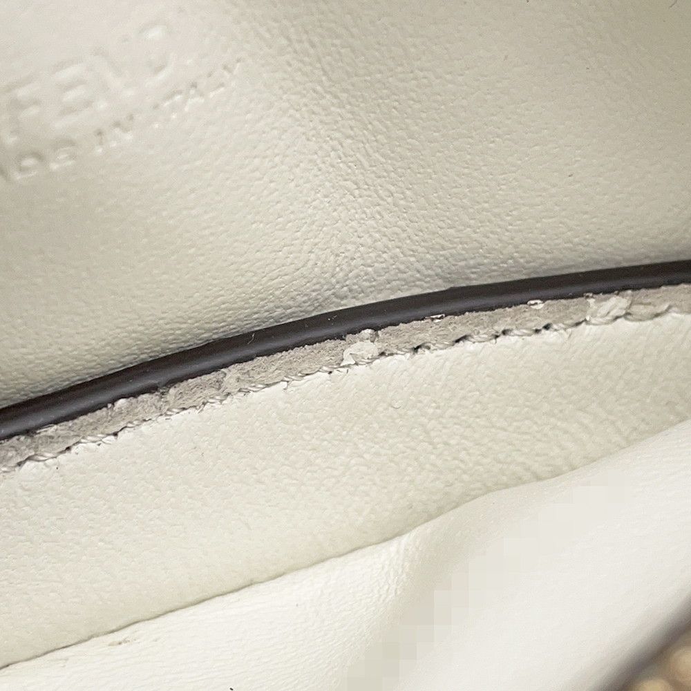 Fendi Chain Shoulder Pouch Flip Nano Leather Pochette — view 9