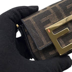 Fendi Charm Nano Baguette Canvas 2-Way Shoulder — view 7