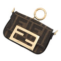 Fendi Charm Nano Baguette Canvas 2-Way Shoulder