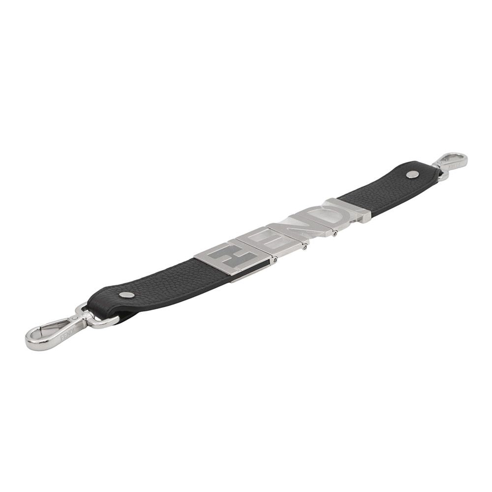 Fendi Shoulder Strap Leather for Handbag Black — view 2