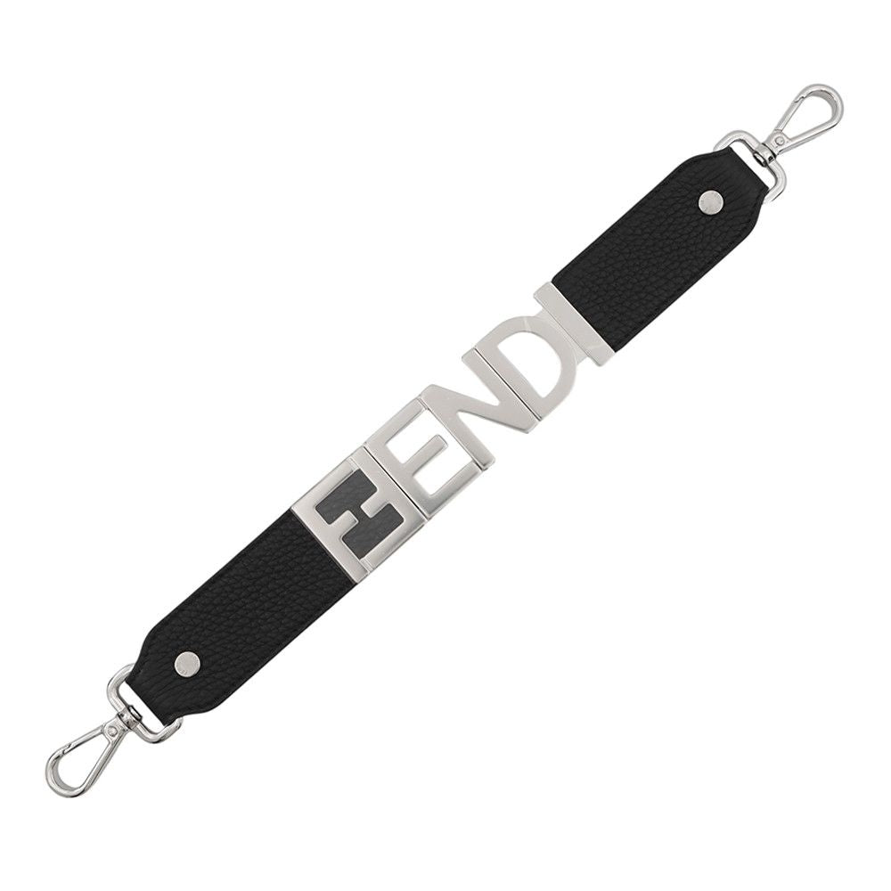 Fendi Shoulder Strap Leather for Handbag Black