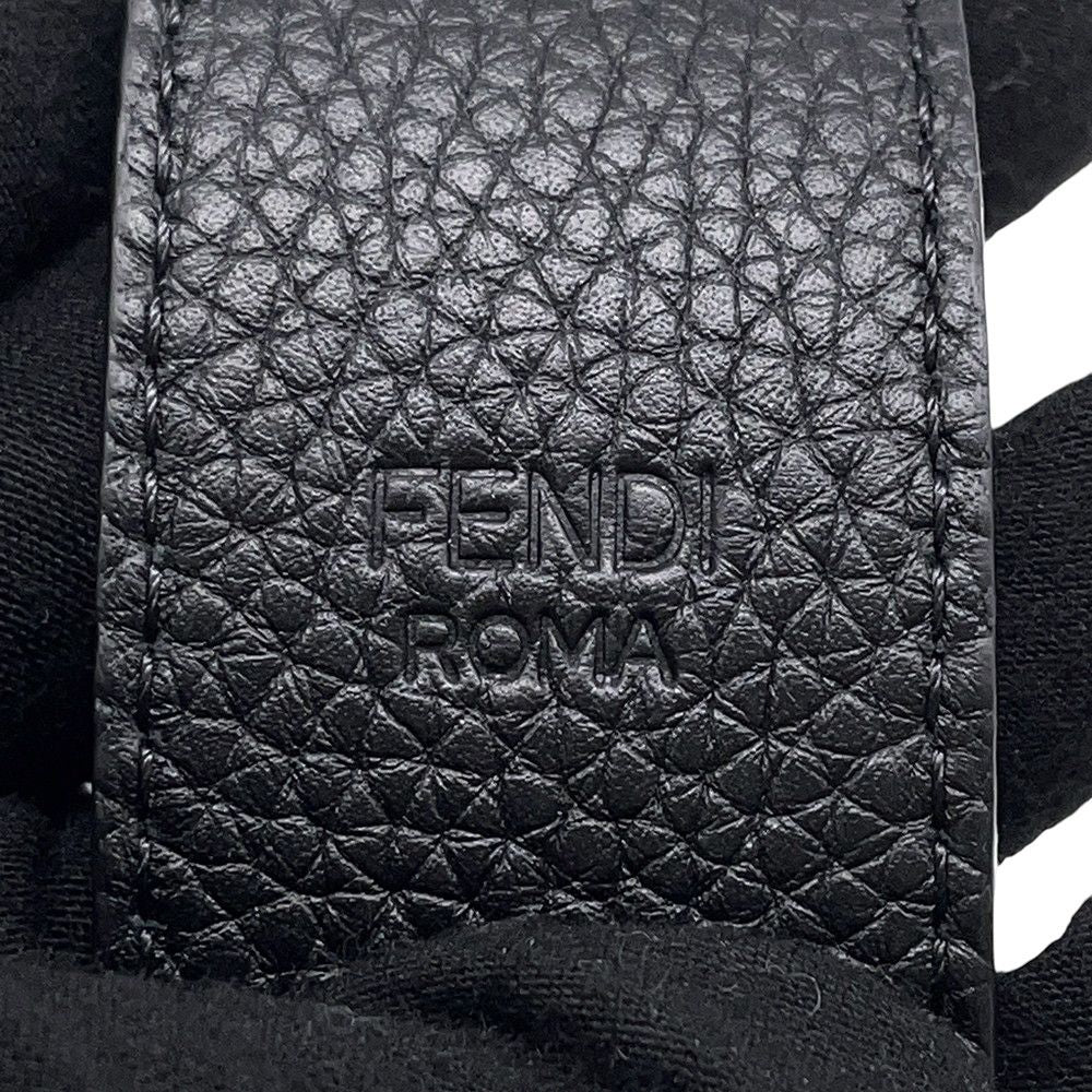 Fendi Shoulder Strap Leather for Handbag Black — view 7