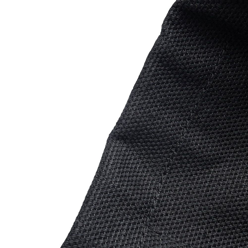 Saint Laurent Paris Tote Rive Gauche Large Raffia Canvas Black — view 6