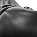 Saint Laurent Paris Boston Bag Wide Logo Puffer Leather 2-Way Shoulder Black — view 7