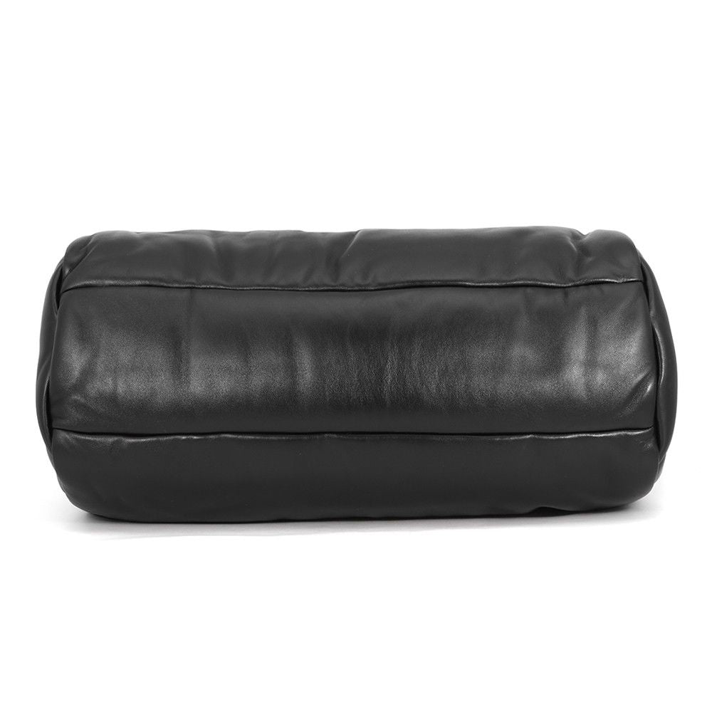 Saint Laurent Paris Boston Bag Wide Logo Puffer Leather 2-Way Shoulder Black — view 3