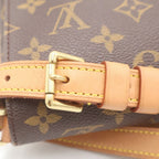 Louis Vuitton Monogram Musette Tango Shoulder Bag Brown Leather Gold — view 6