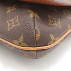 Louis Vuitton Monogram Musette Tango Shoulder Bag Brown Leather Gold — view 5