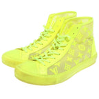 Louis Vuitton Tattoo Line Sneakers Mesh Monogram High Cut Yellow — view 2