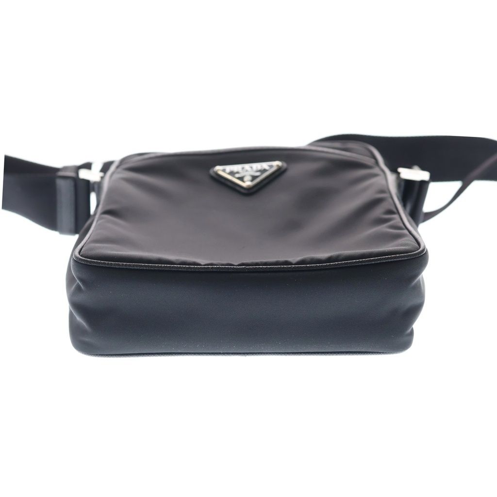 Prada Re-Nylon Saffiano Shoulder Bag Black — view 4