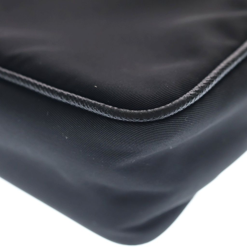 Prada Re-Nylon Saffiano Shoulder Bag Black — view 5