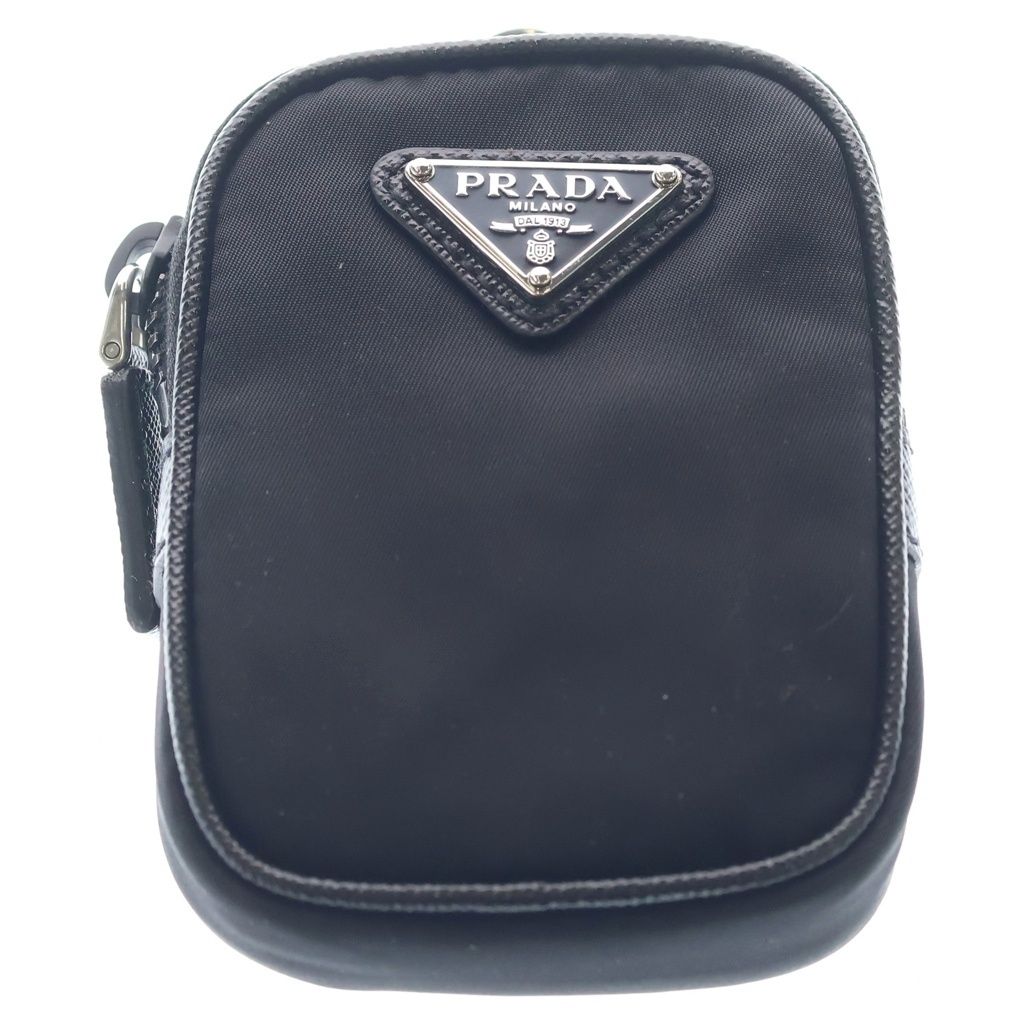 Prada Re-Nylon Saffiano Shoulder Bag Black — view 8