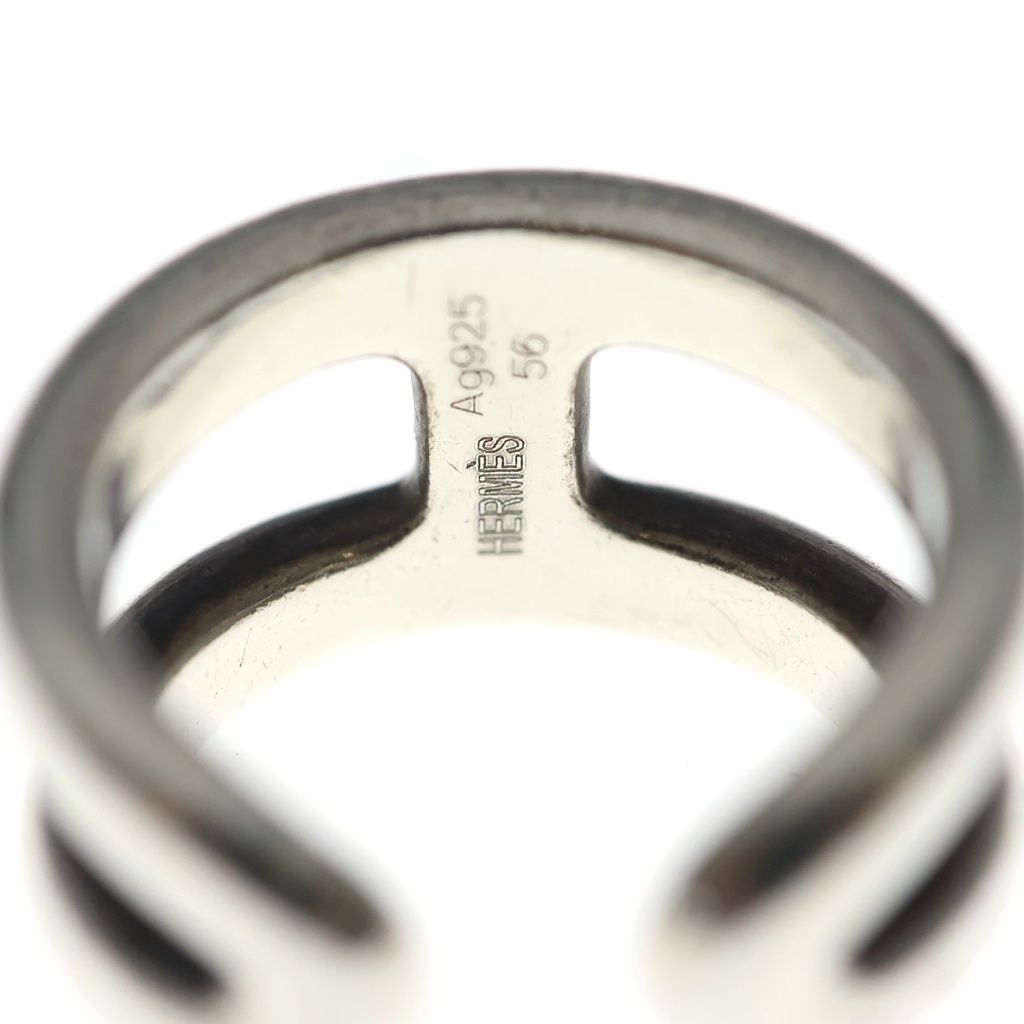 Hermes Osmose GM 925 Sterling Silver Ring — view 6