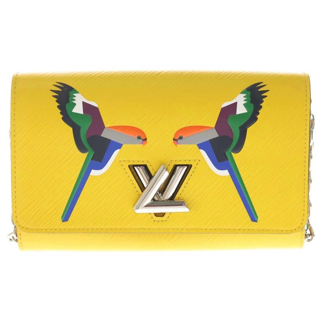 Louis Vuitton Twist MM Epi Arrival Chain Shoulder Bag Yellow