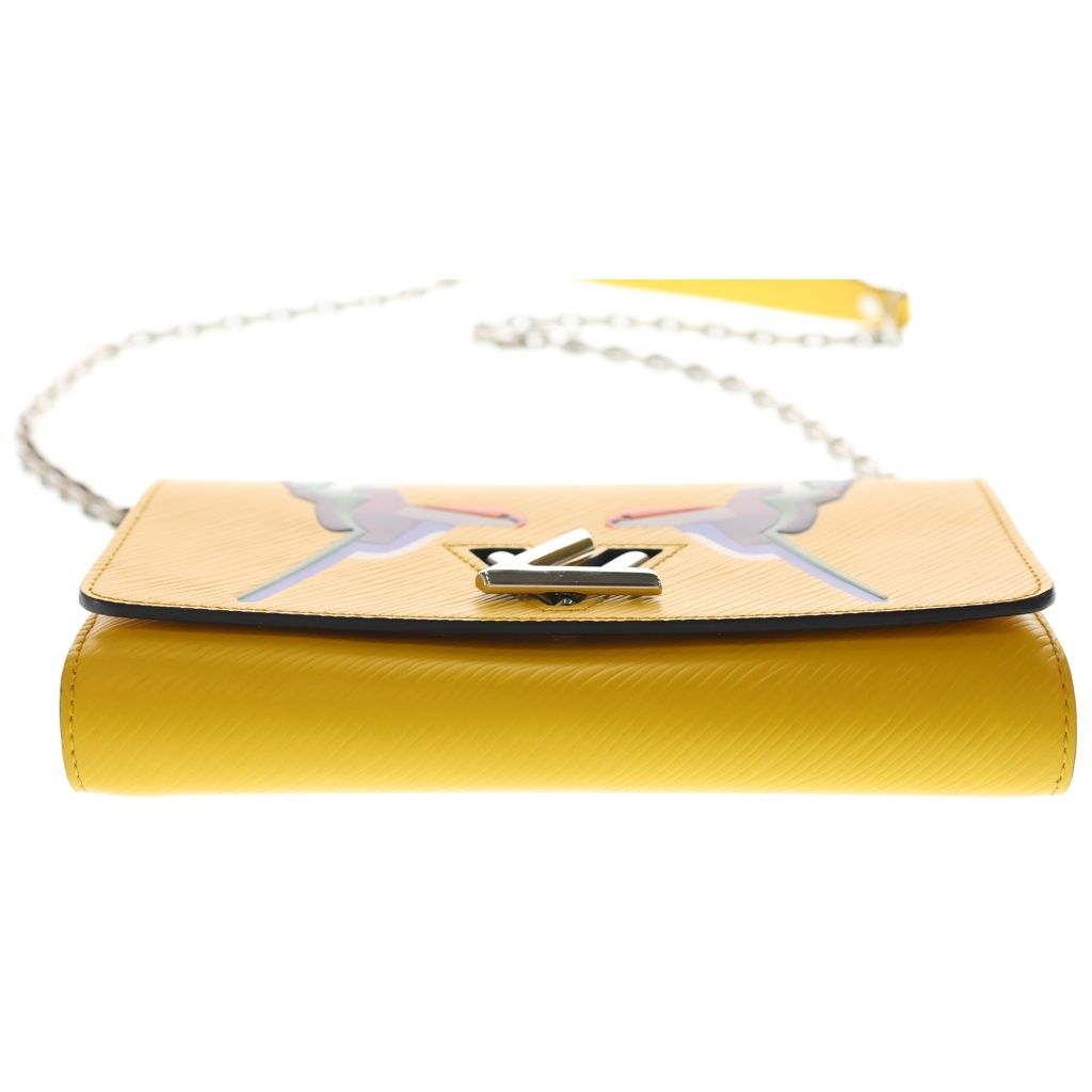 Louis Vuitton Twist MM Epi Arrival Chain Shoulder Bag Yellow — view 4
