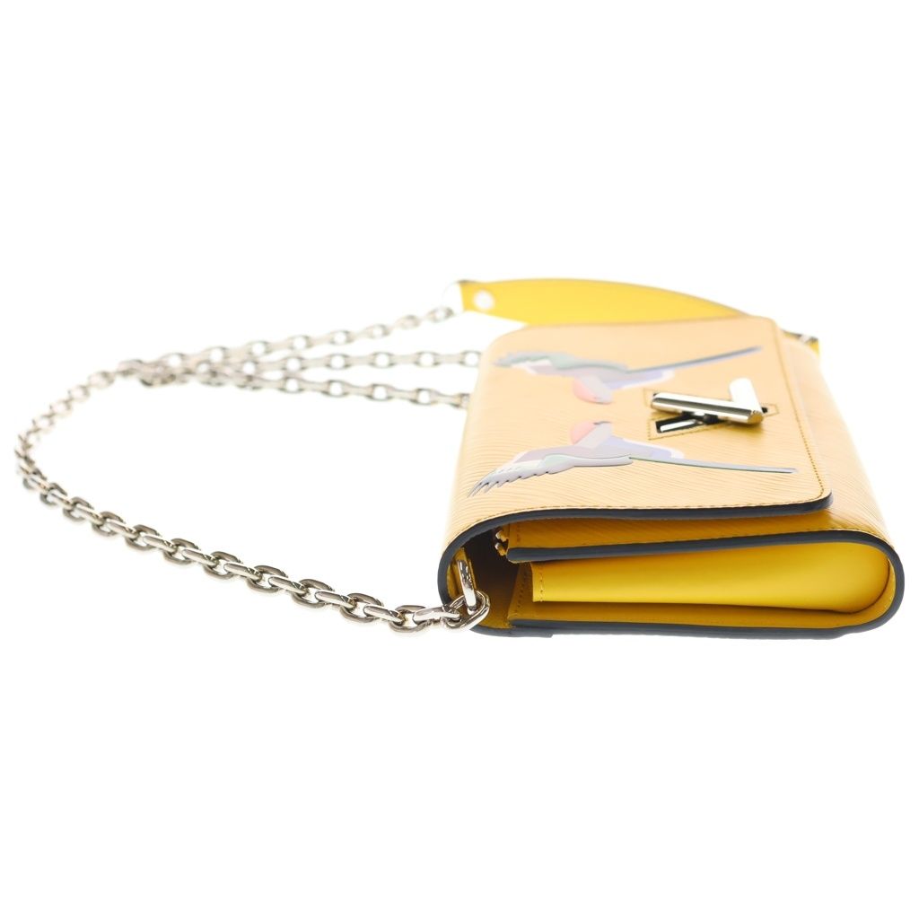 Louis Vuitton Twist MM Epi Arrival Chain Shoulder Bag Yellow — view 3
