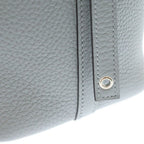 Hermes Picotin Lock PM Taurillon Clemence Silver Handbag Gris Perle Gray — view 6