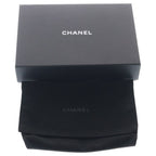 Chanel Quilted CC Logo Caviar Leather Gold Chain Wallet Shoulder Bag Plate Beige — view 8