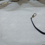 Chanel Deauville MM Canvas Leather Gold 2-Way Handbag Chain Tote Beige Black — view 7