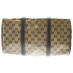 Gucci Boston Bag Brown Beige Leather Gold — view 4