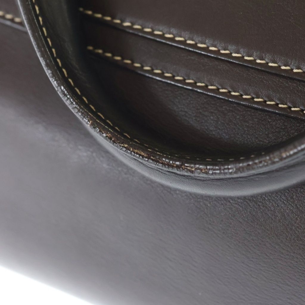 Celine Boogie Bag Handbag Brown Leather Silver — view 7