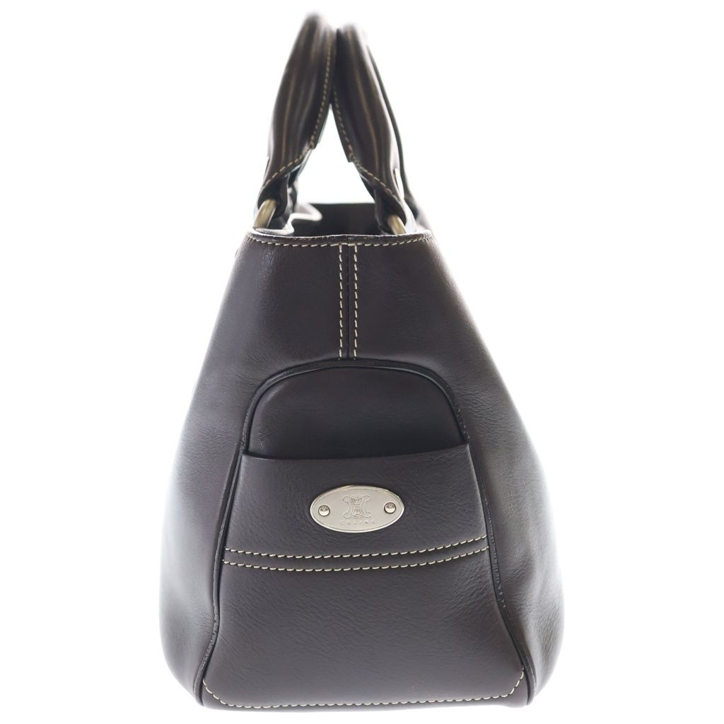 Celine Boogie Bag Handbag Brown Leather Silver — view 3