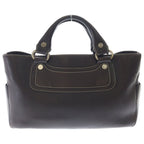 Celine Boogie Bag Handbag Brown Leather Silver — view 2