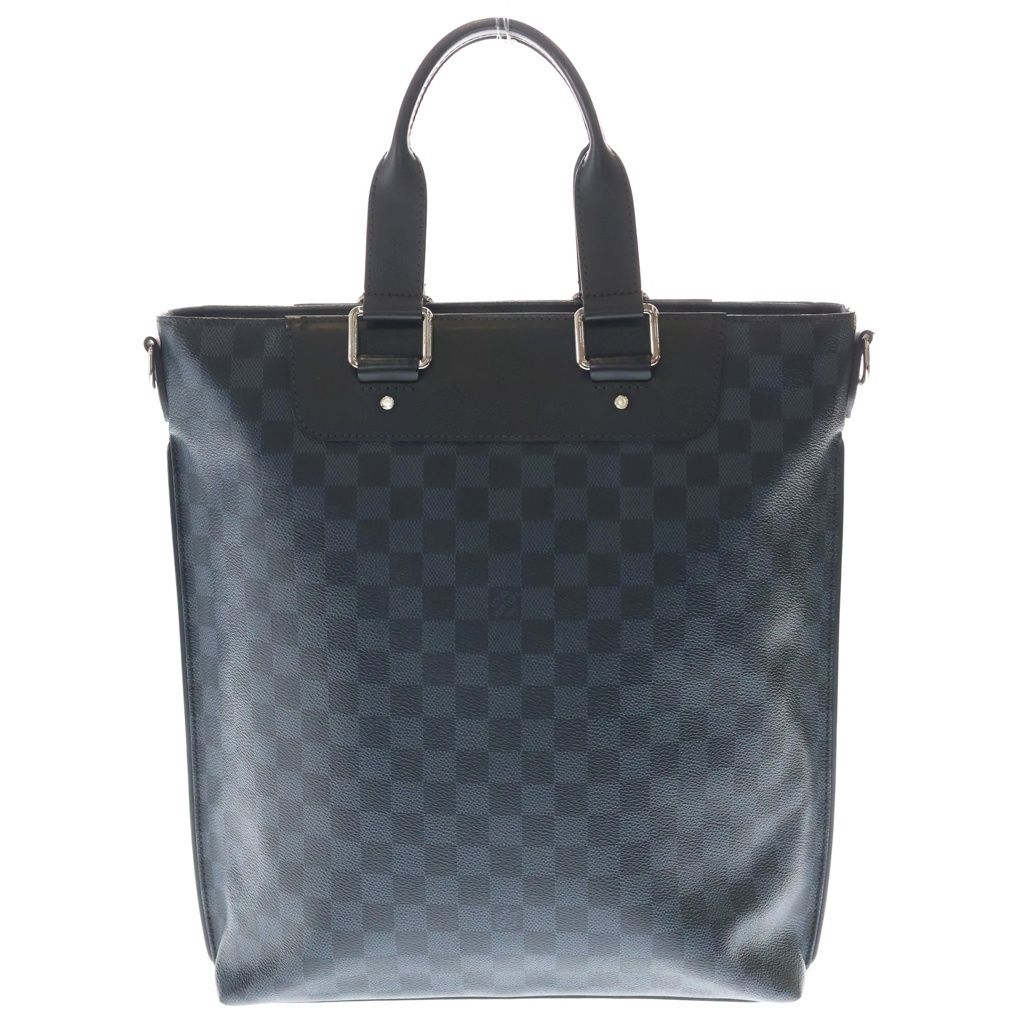 Louis Vuitton Damier Cobalt Cover Joule Tote Shoulder Bag Navy Leather Silver
