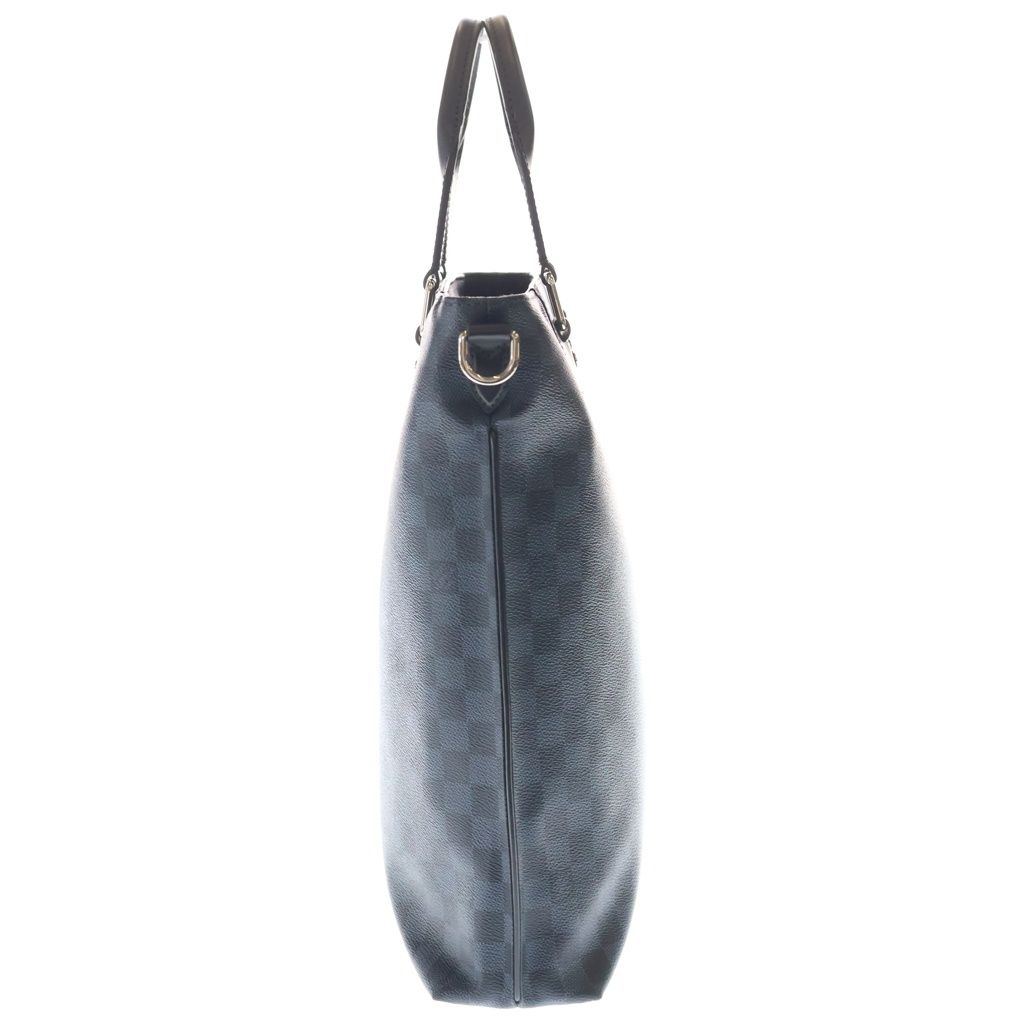 Louis Vuitton Damier Cobalt Cover Joule Tote Shoulder Bag Navy Leather Silver — view 3