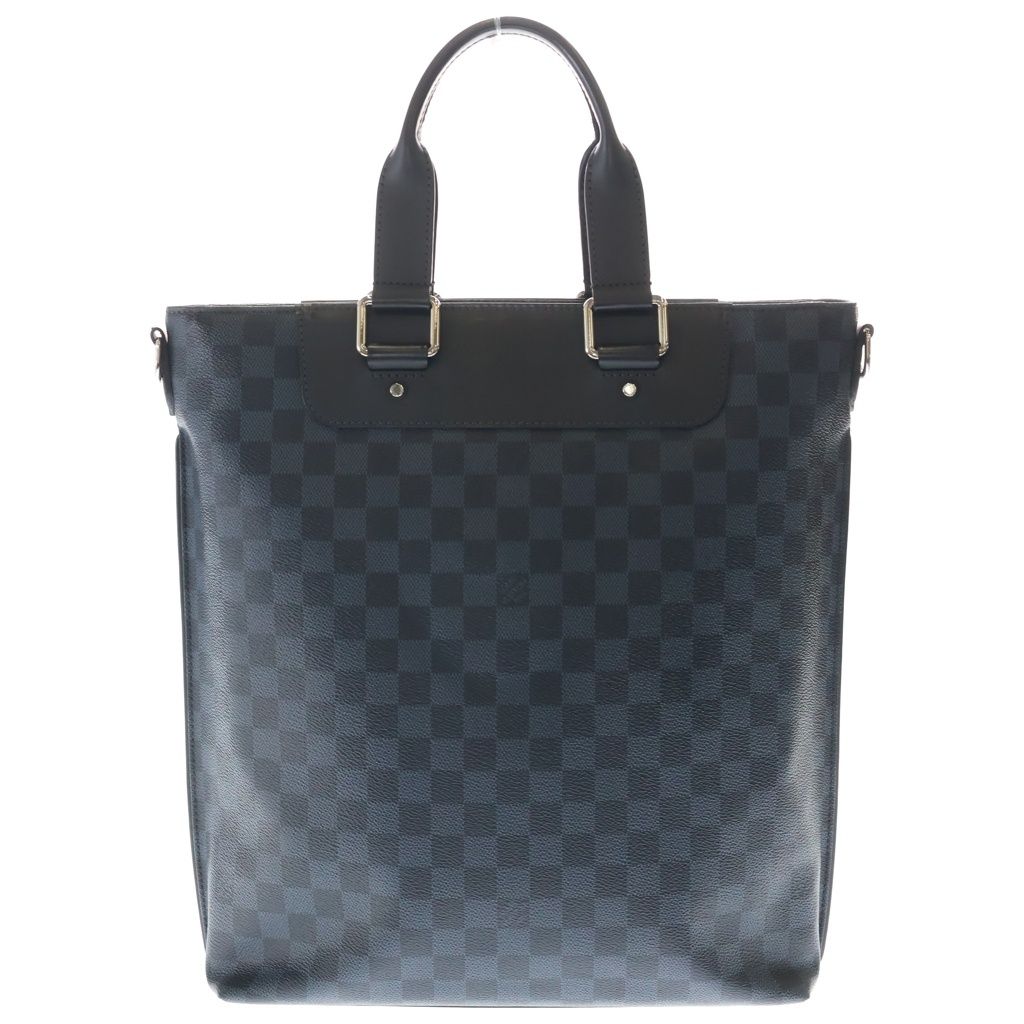 Louis Vuitton Damier Cobalt Cover Joule Tote Shoulder Bag Navy Leather Silver — view 2