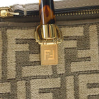 Fendi Zucca by the Way Shoulder Bag 2-Way Gold Beige — view 6