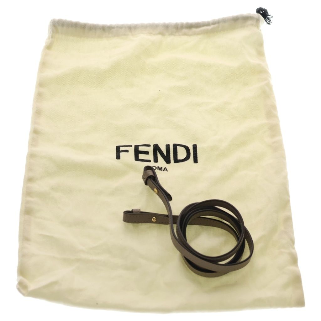 Fendi Zucca by the Way Shoulder Bag 2-Way Gold Beige — view 8
