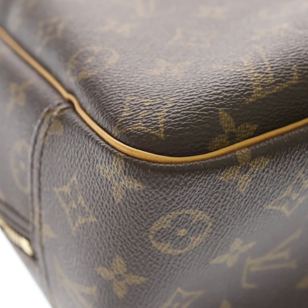 Louis Vuitton Monogram Deauville Leather Handbag Brown — view 5