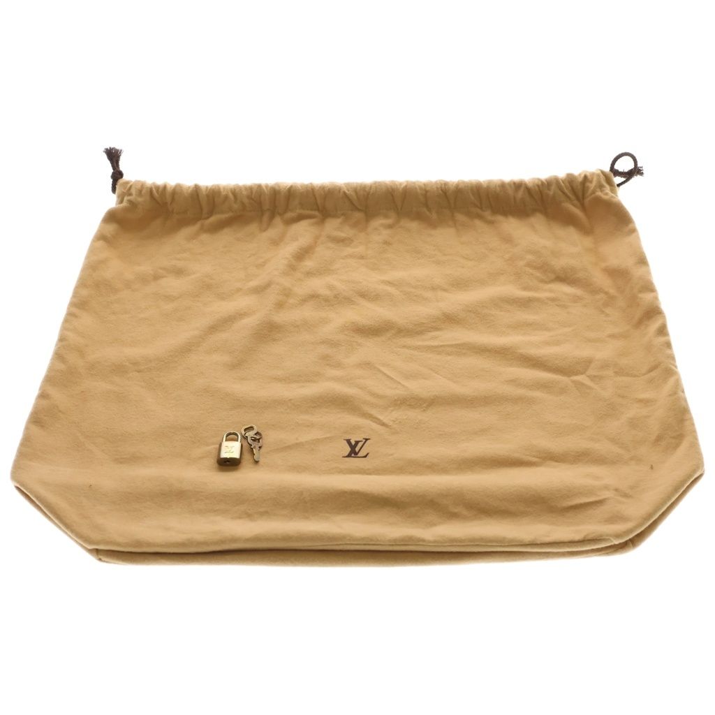 Louis Vuitton Monogram Deauville Leather Handbag Brown — view 8