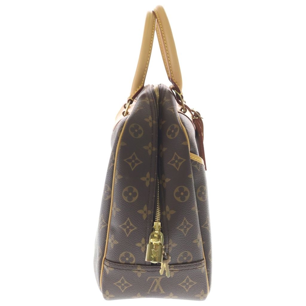 Louis Vuitton Monogram Deauville Leather Handbag Brown — view 3