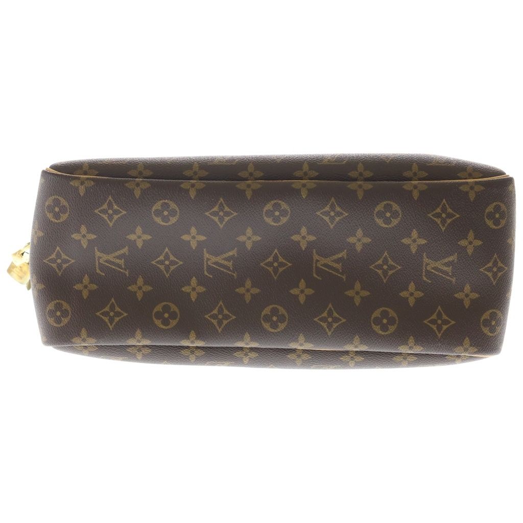 Louis Vuitton Monogram Deauville Leather Handbag Brown — view 4