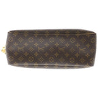 Louis Vuitton Monogram Deauville Leather Handbag Brown — view 4
